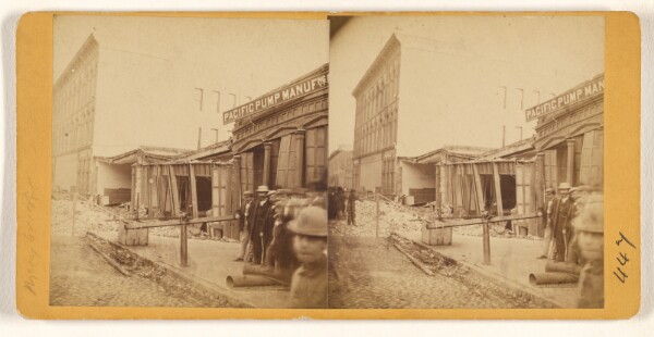 Eadweard J. Muybridge, [California Street after Earthquake, Oct. 21, 1868, San Francisco, California]