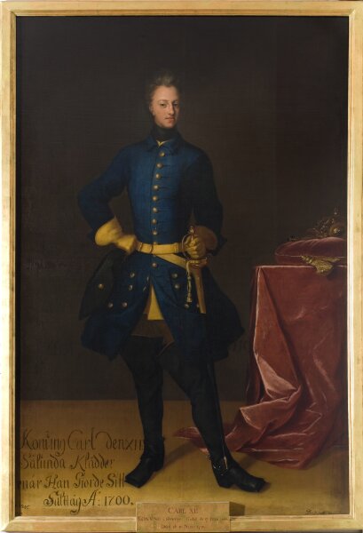 David von Krafft (Attributed to), Karl XII, 1682-1718, kung av Sverige, pfalzgreve av Zweibrücken