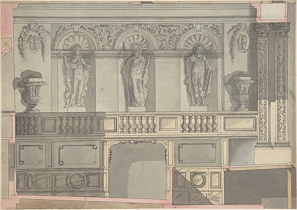 Anonymous, French, 18th century, Design for a Court Theatre
