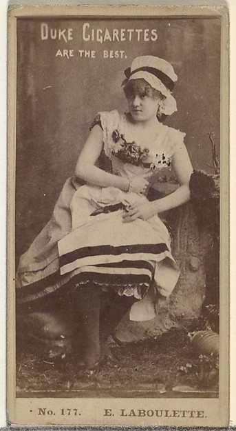 W. Duke, Sons & Co., Card Number 177, E. Laboulette, from the Actors and Actresses series (N145-6) issued by Duke Sons & Co. to promote Duke Cigarettes