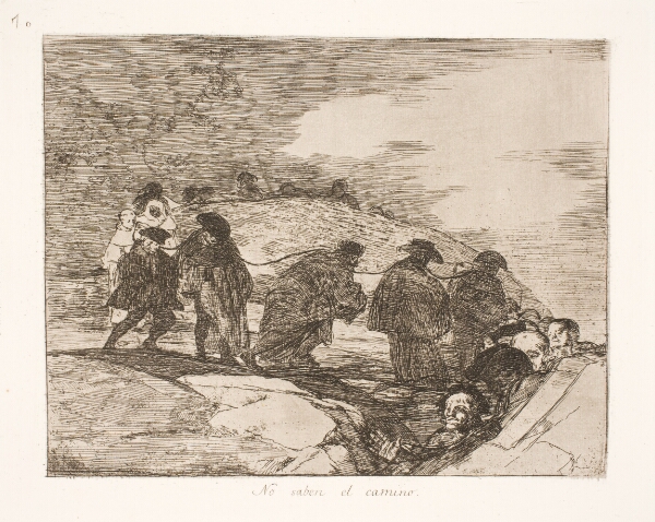 Francisco de Goya, De ved ikke hvorhen (70)