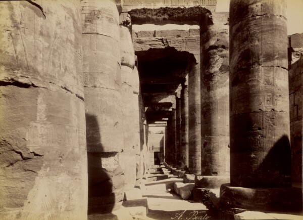 Antonio Beato, [Abydos, Exterior of the Temple] / [Abydos, Exterieur du Temple]