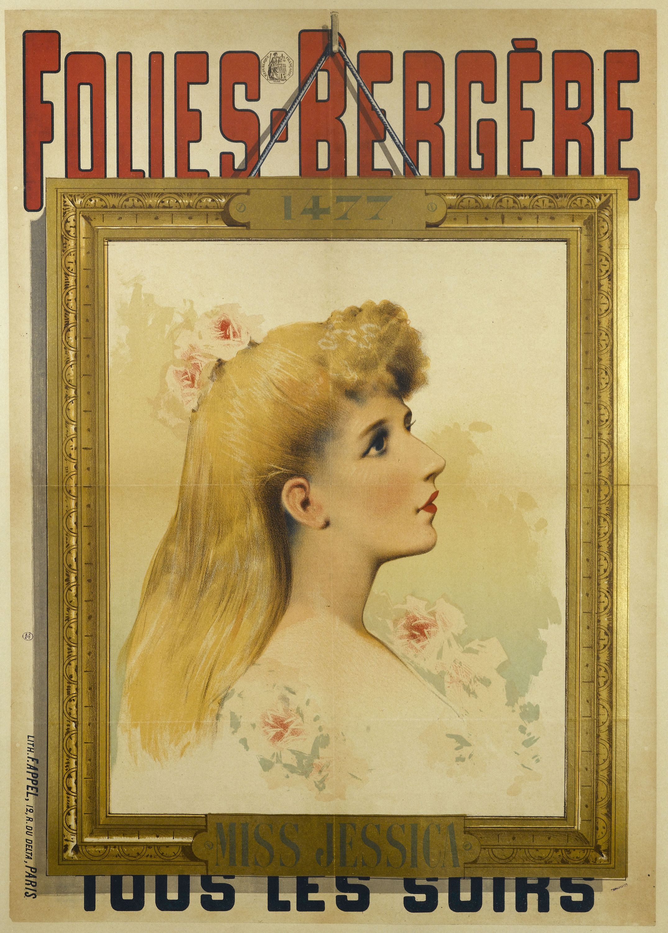 Anonyme, FOLIES-BERGERE/ 1477/ MISS JESSICA/ TOUS LES SOIRS
