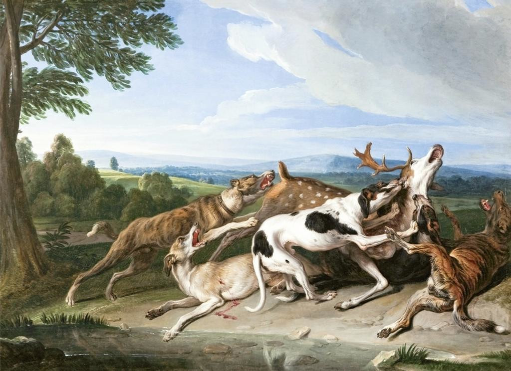 Alexandre-François Desportes, Hallali de daim