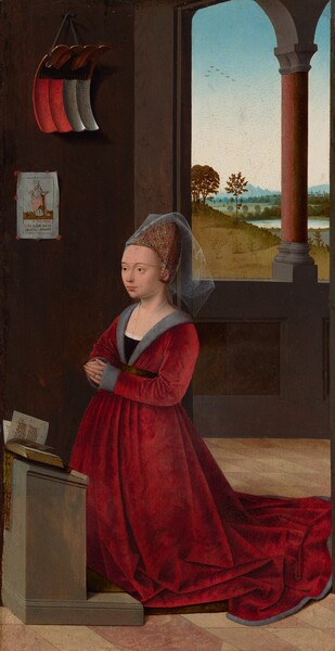 Petrus Christus, Portrait of a Female Donor