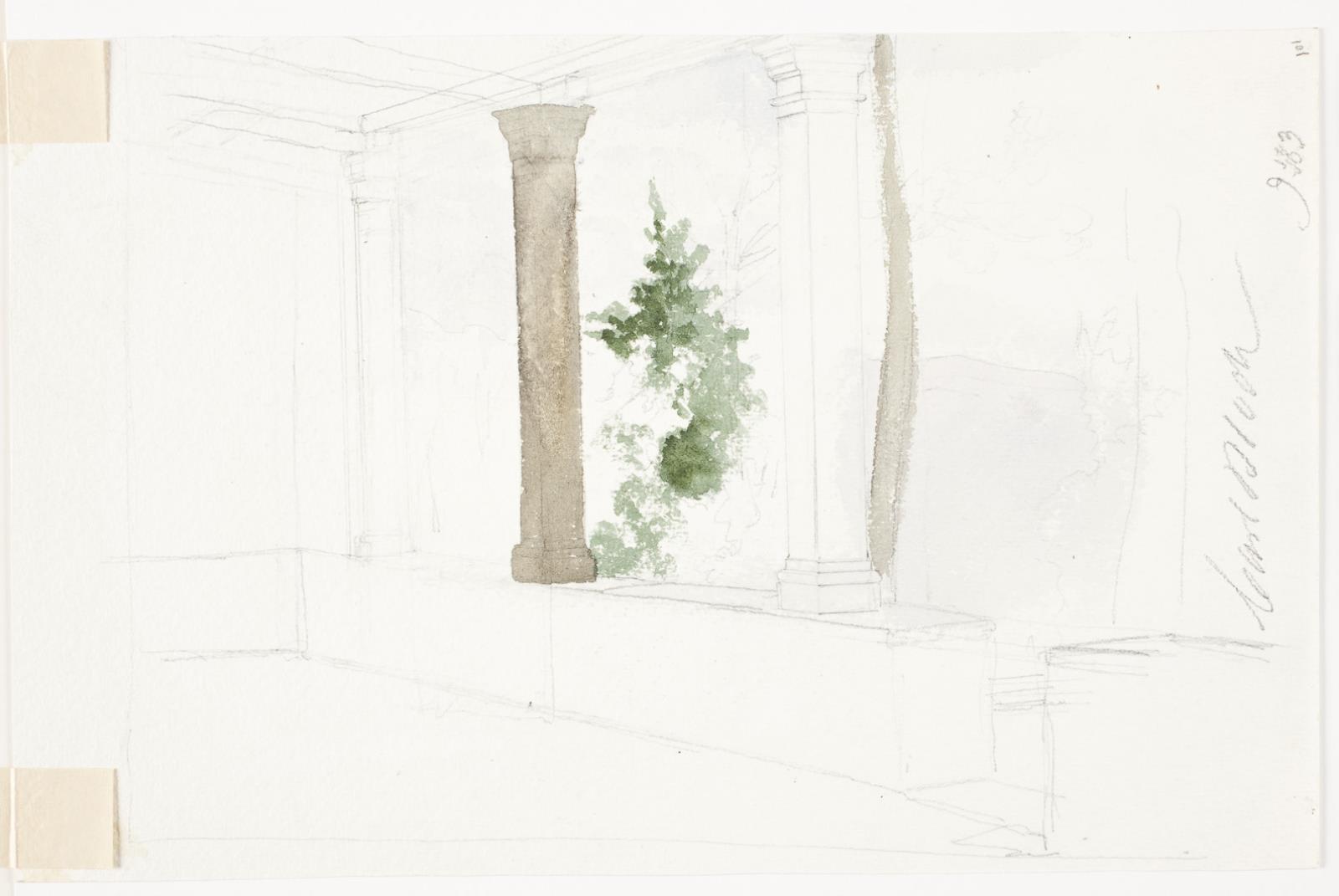 Carl Bloch, Udsigt fra en loggia