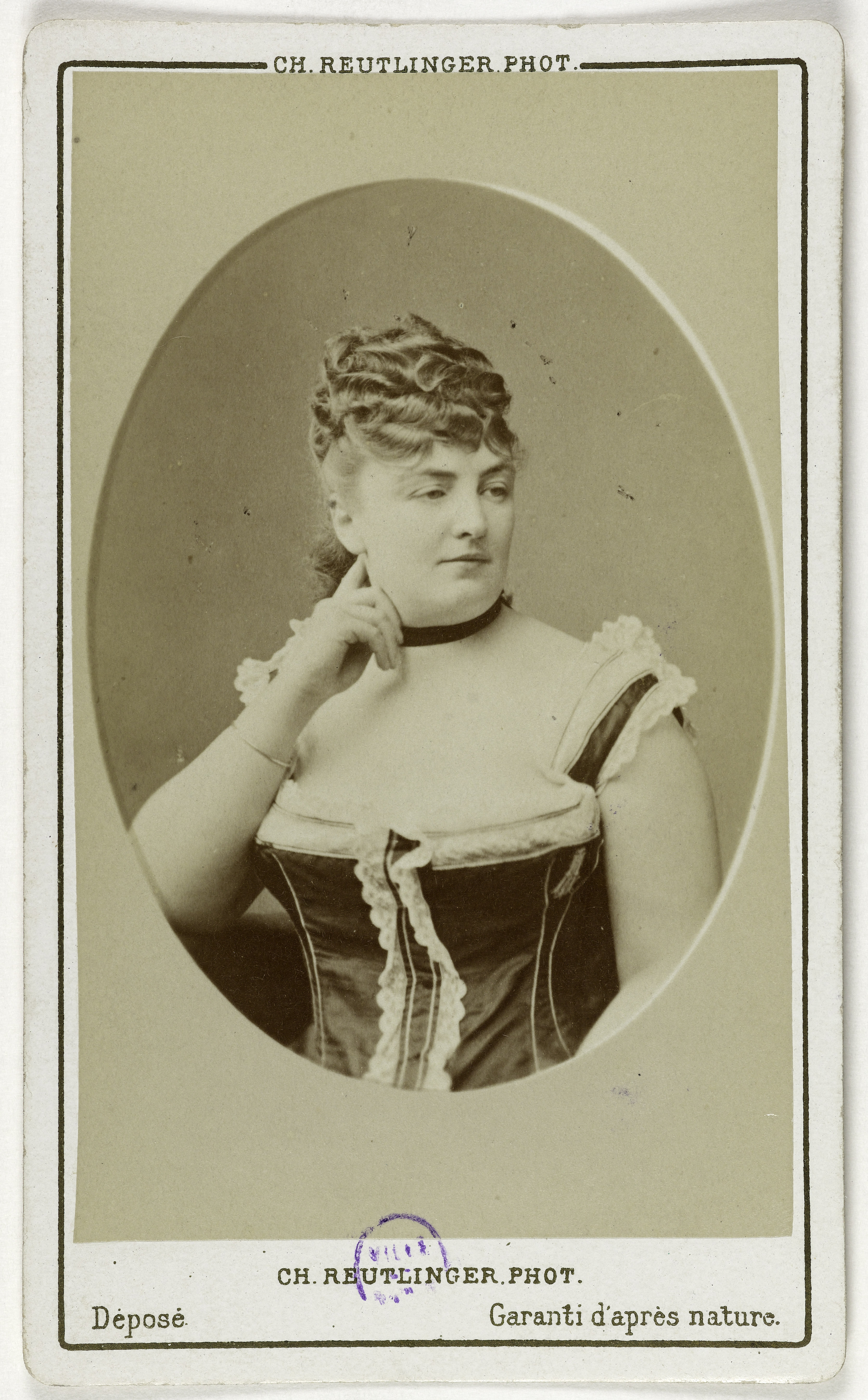 Charles Reutlinger, Portrait de Méry Laurent (née Anne Rose Suzanne Louviot 1849-1900), actrice