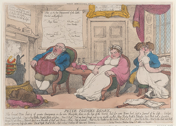 Thomas Rowlandson, Peter Plumb's Diary