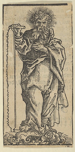 Lucas Cranach the Elder, Silver Statuette of St. Simon, from the "Wittenberg Reliquaries"