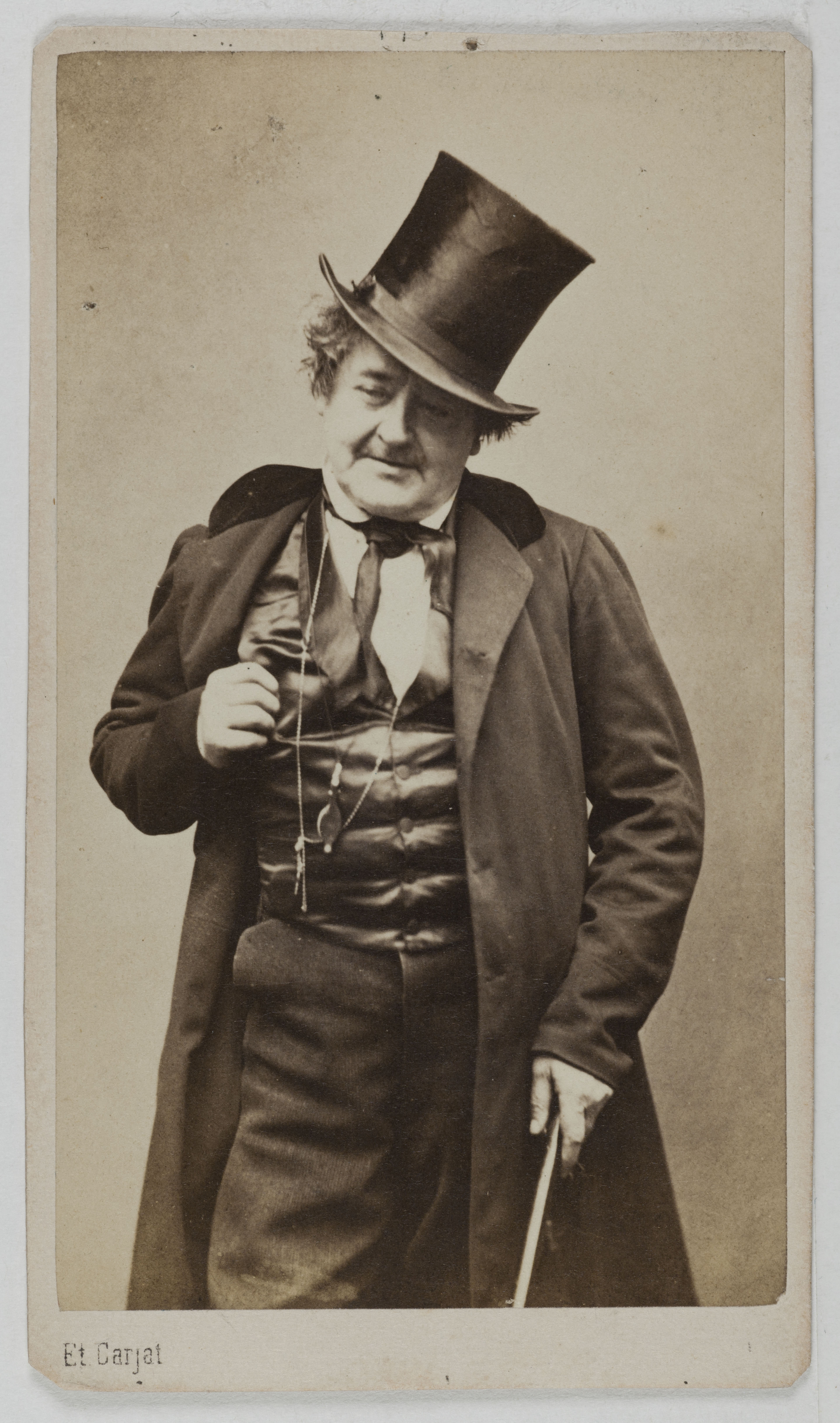 Etienne Carjat, Portrait d'Antoine Louis Prosper Lemaître dit Frédérick Lemaître, acteur.