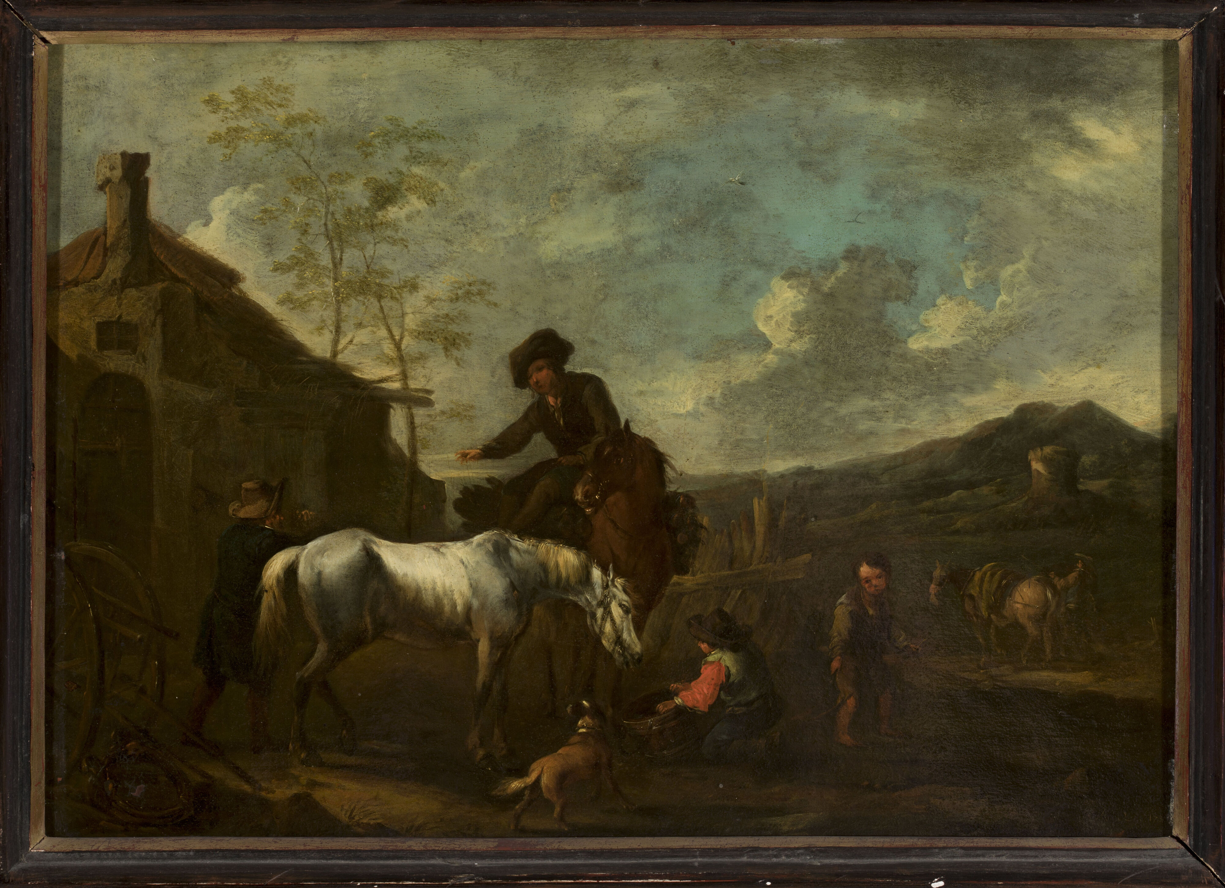 August Querfurt, Watering the horses