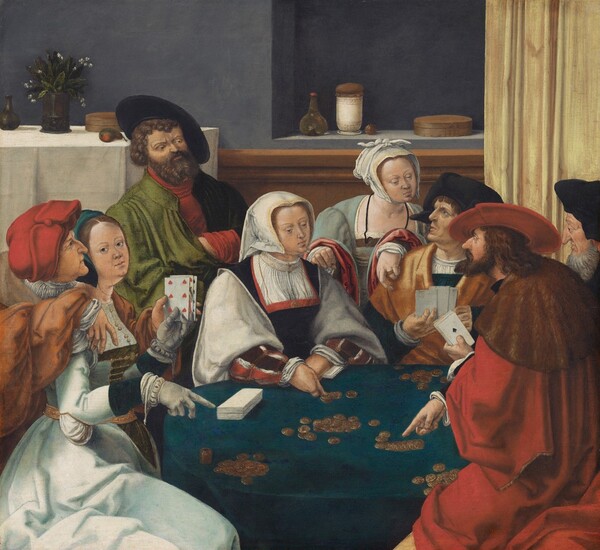 after Lucas van Leyden, The Card Players
