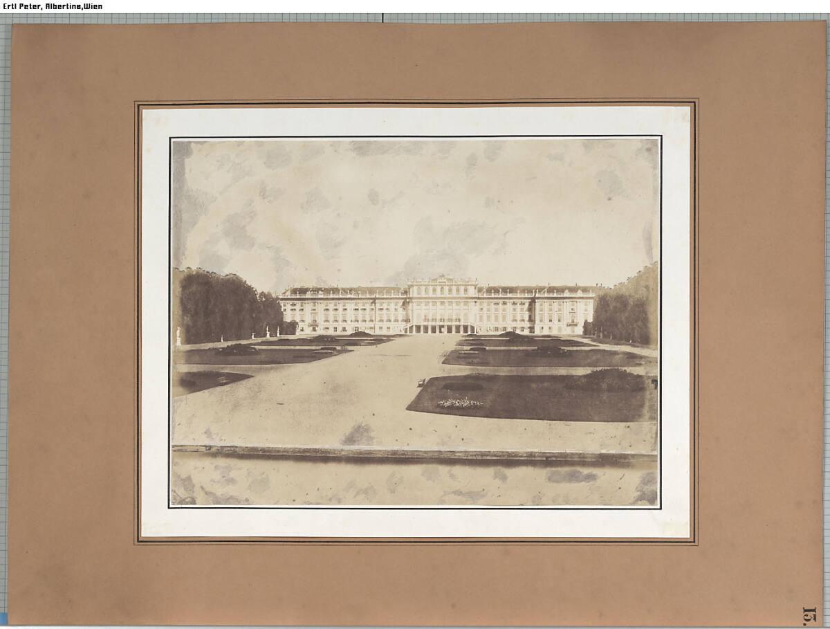 Unknown artist, Blick auf Schloss Schönbrunn bei Wien, von der Gartenseite