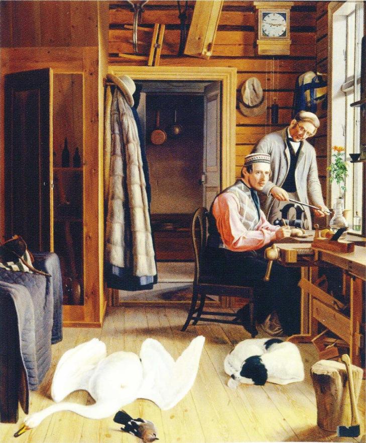 Ferdinand von Wright, Interior of the Marieberg Workshop