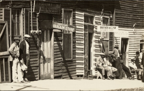 Walker Evans, Mississippi Town Negro Street / Street Scene, Vicksburg, Mississppi