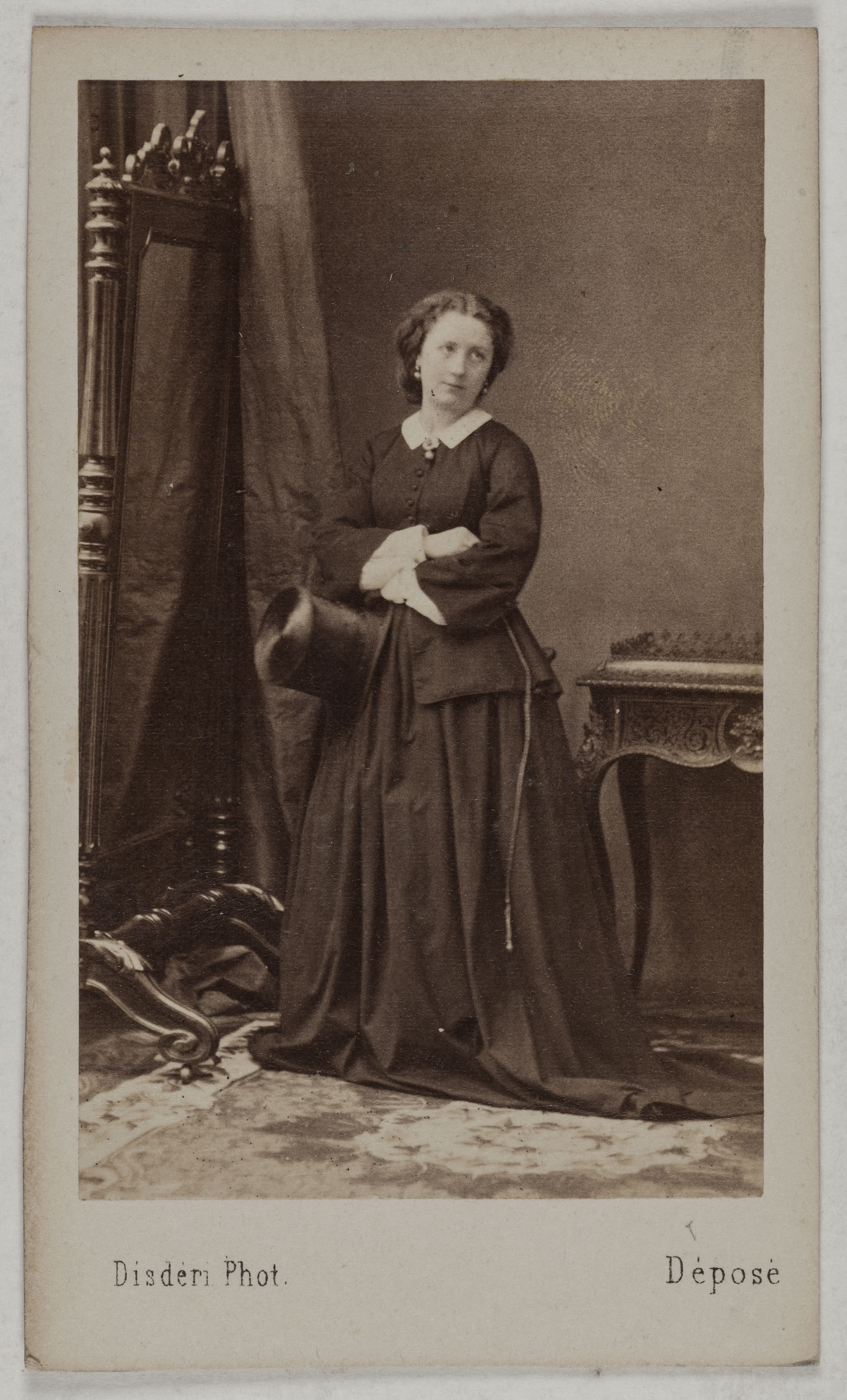 André-Adolphe-Eugène Disdéri, Portrait de Deschamps Rose, (née Céleste Rose Beauregard), (1845-?), (actrice)
