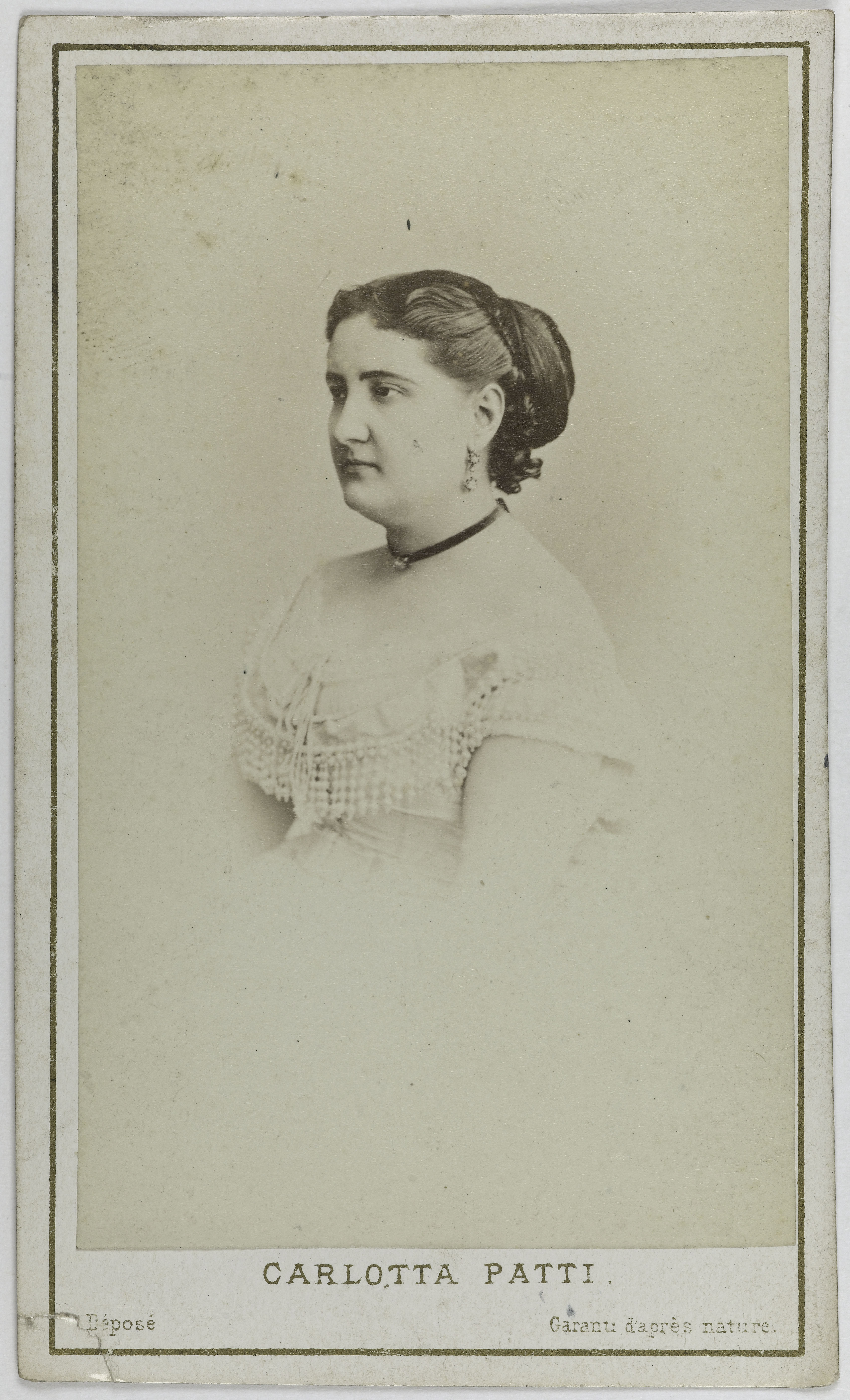 Charles Reutlinger, Portrait de Patti Carlotta, (1840-1889), (chanteuse lyrique, sœur ainée d'Adelina Patti)