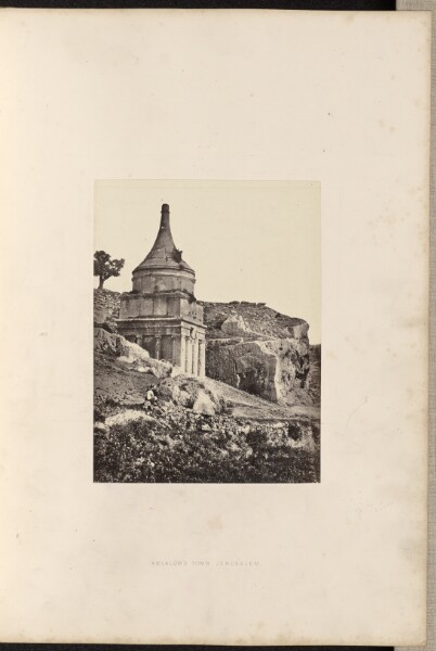 Francis Frith, Absalom's Tomb, Jerusalem