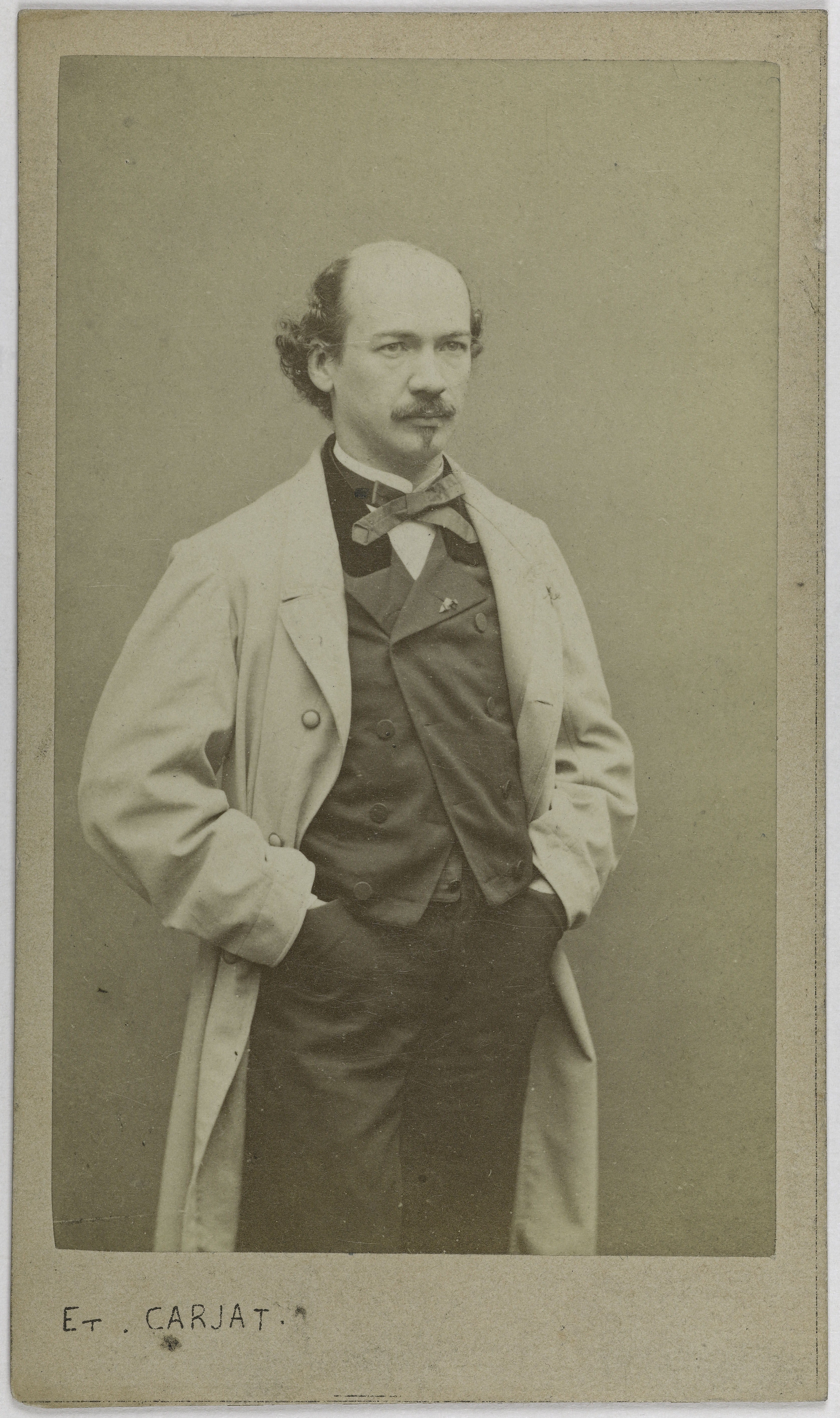 Carjat & Cie, Portrait d'Alexandre Piedagnel, (dit Henri Vernon (?)), (1831-1903), (écrivain, journaliste)
