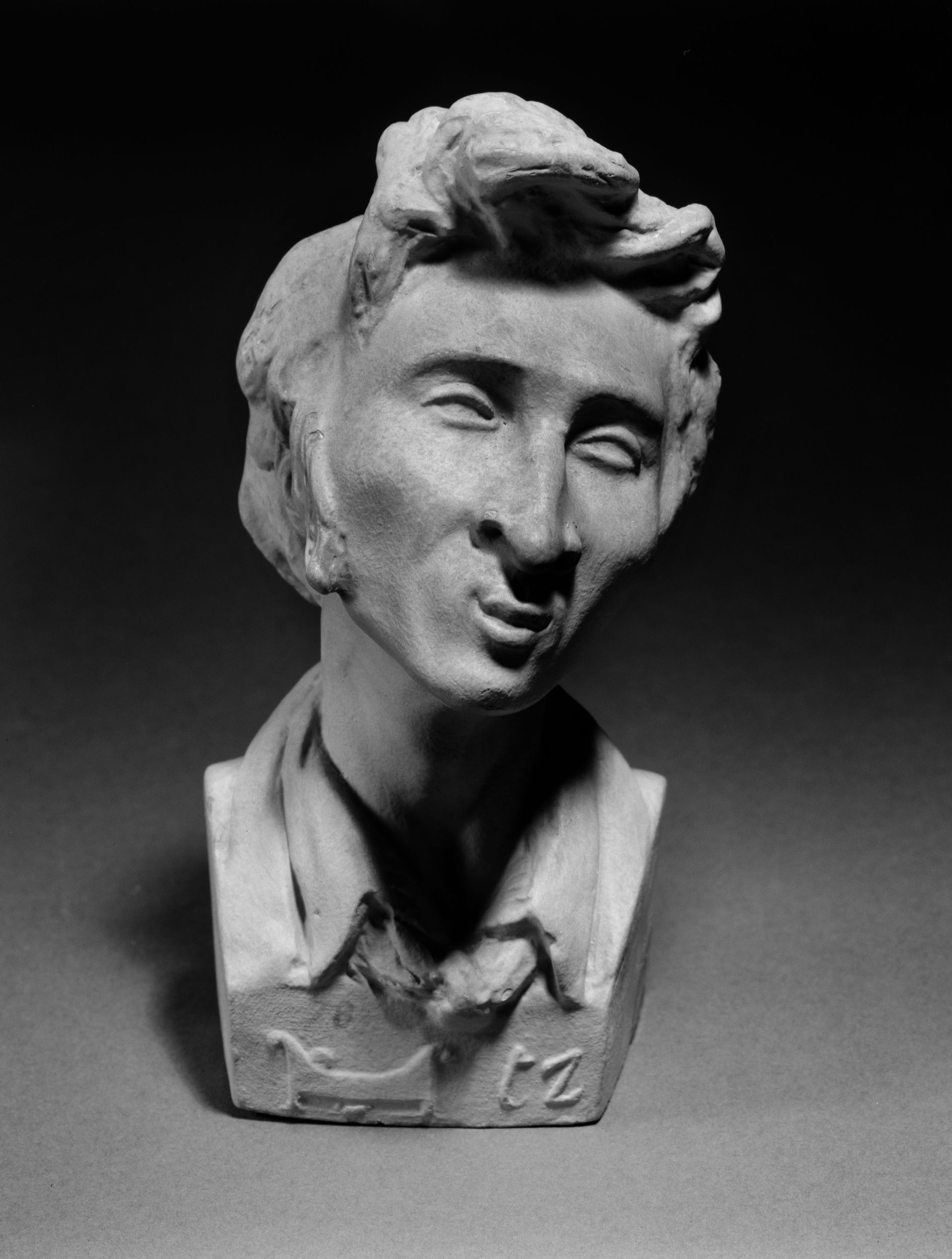 Jean Pierre Dantan, Portrait-charge de Franz Liszt (1811-1886), compositeur et pianiste austro-hongrois