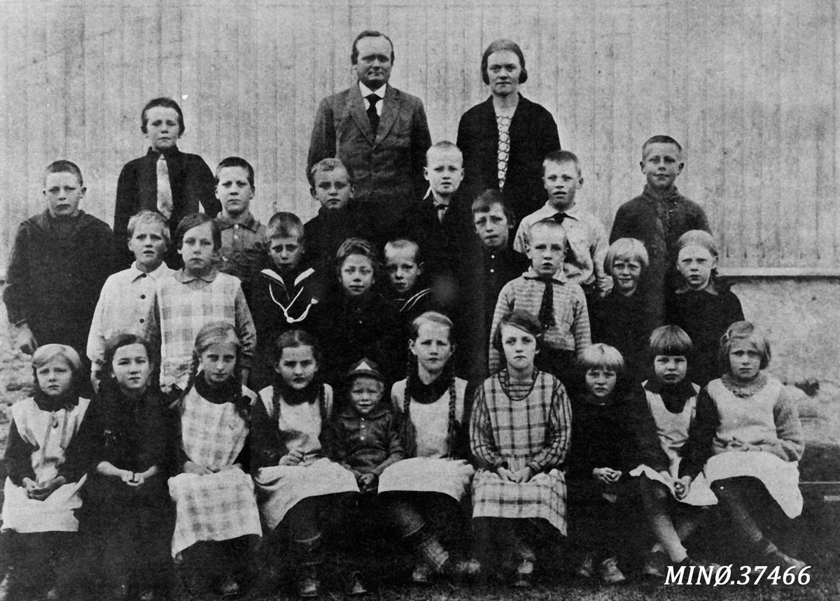 Ukjent, Nøren skole, Os. 2. og 3. klasse 1929-30.