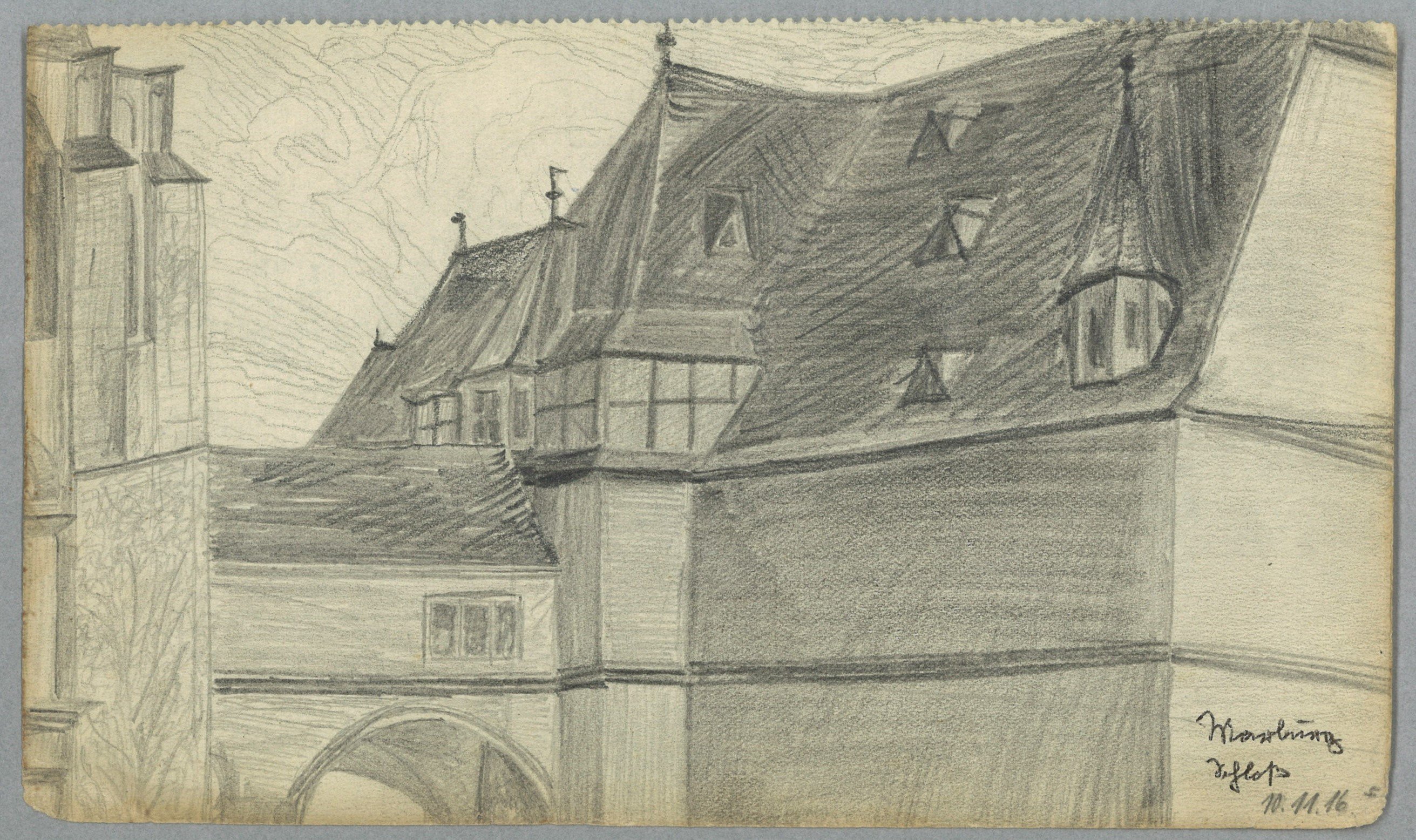 Margarete Wendel, Marburg/Lahn (Hessen): Schloss, Wilhelmsbau