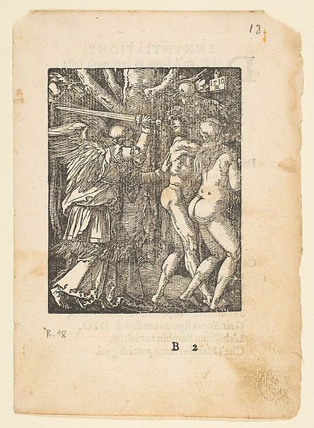 Albrecht Dürer, The Expulsion from Paradise, from "The Small Passion", edition Venice
