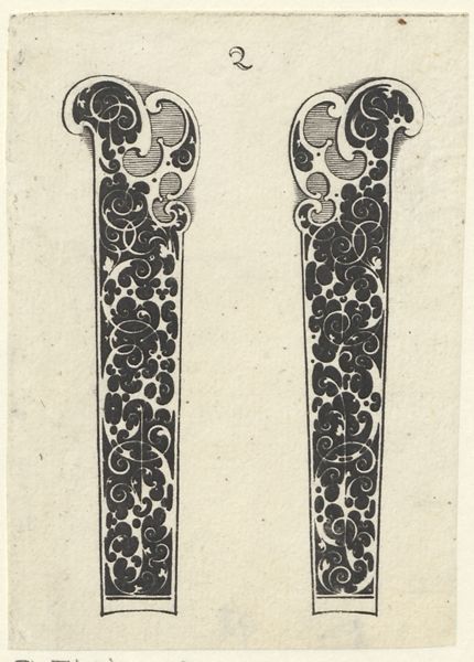Le Blon, Michel, (1587-1658), (printmaker), Two ornamental knife handles