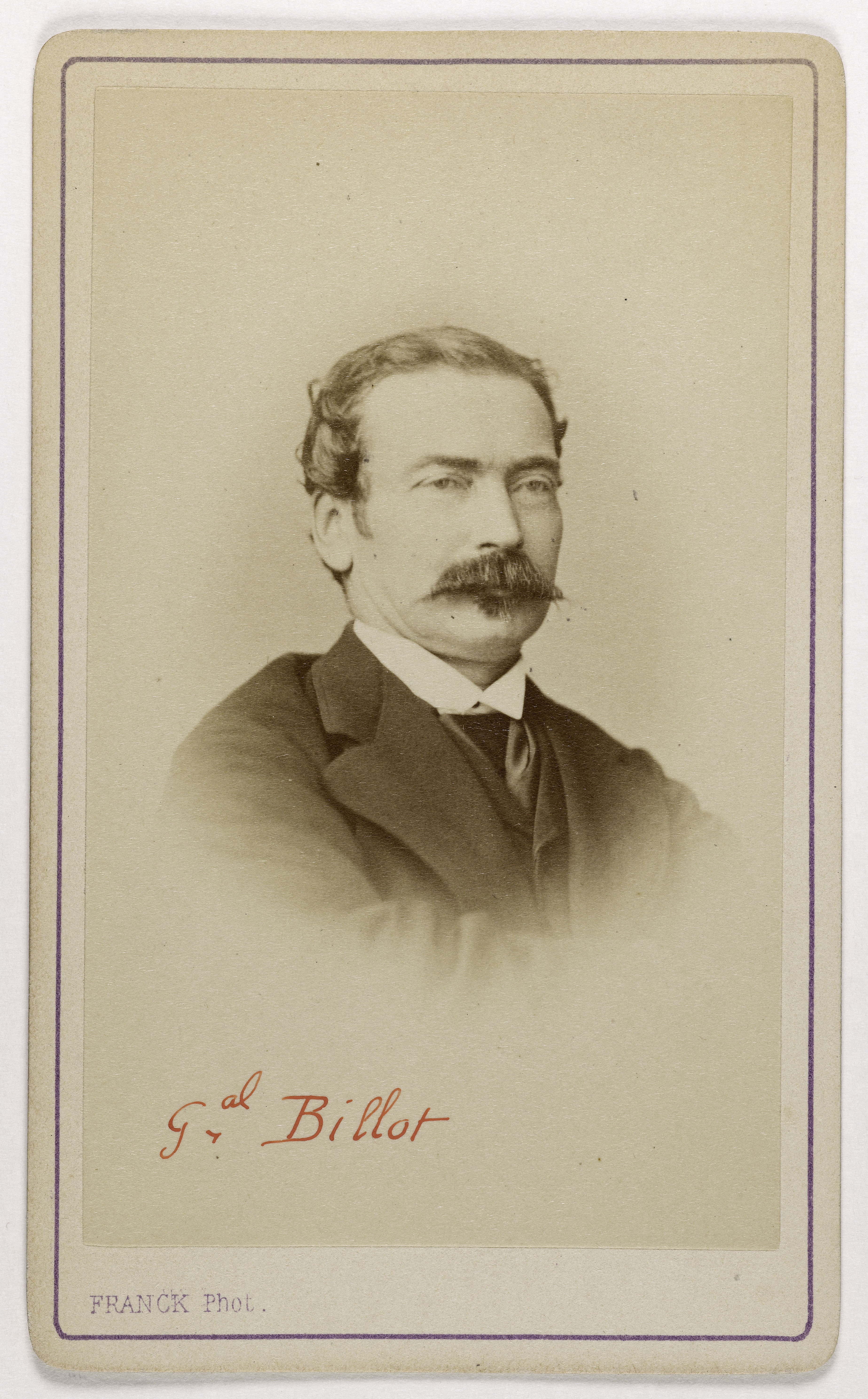 Franck, Portrait de Jean-Baptiste Billot (1828-1907), (Général, homme politique)