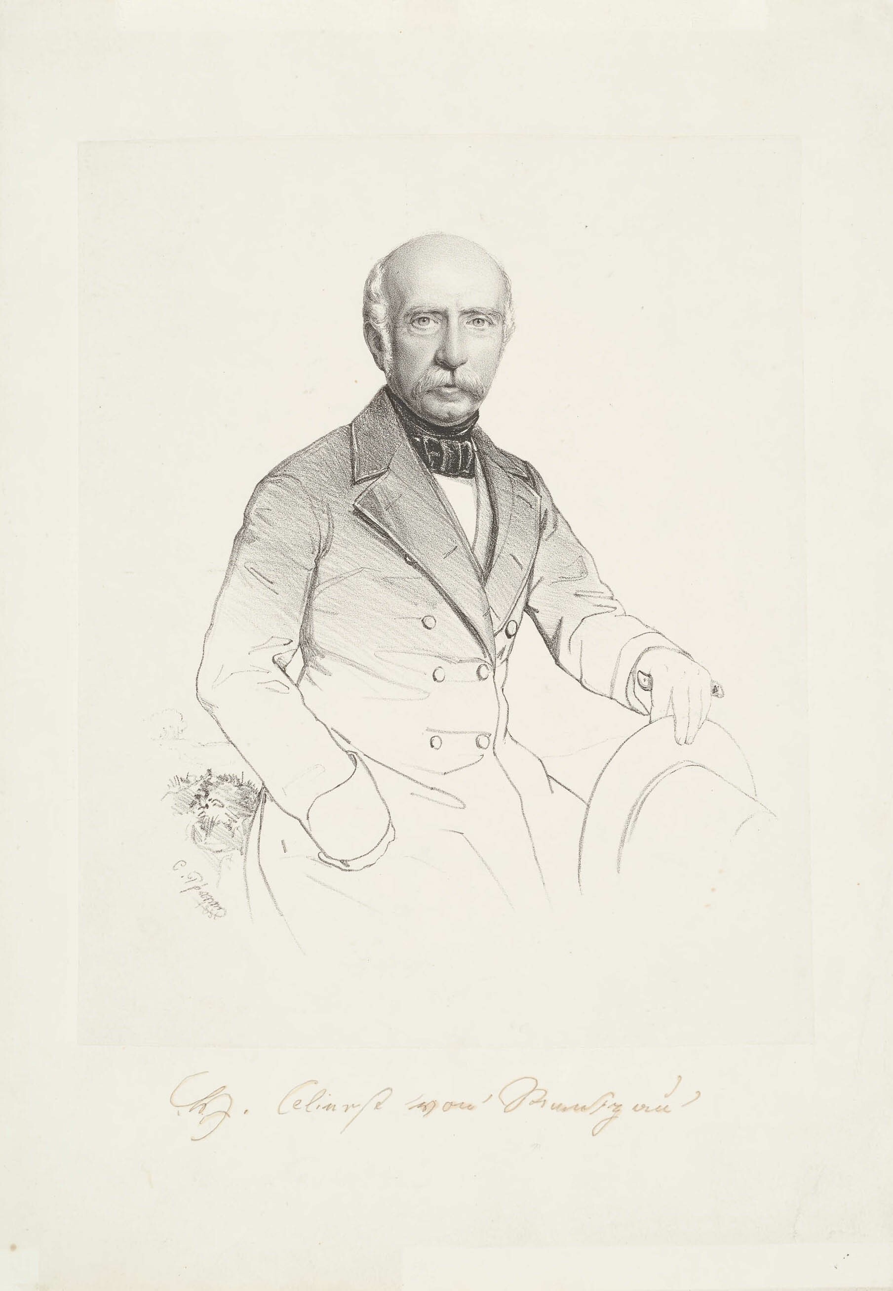 Christian Sigmund Pfann, Bildnis Johann Friedrich Hannibal von Rantzau