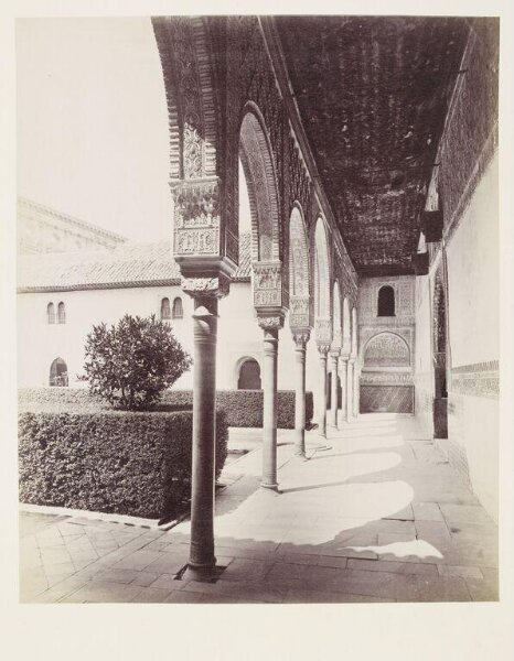 Unknown, View of the north gallery of the Court of the Myrtles