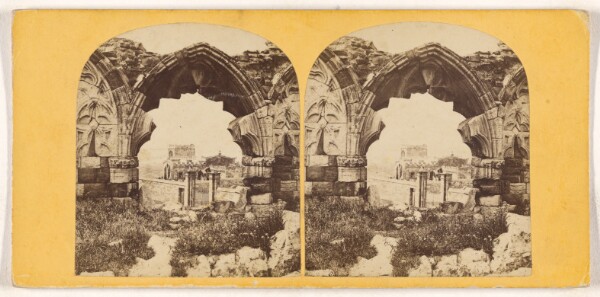 Unknown, Whitby Abbey - View thro' West Door.