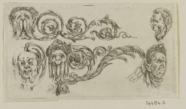 Stefano della Bella, Frises, feuillages et grotesques