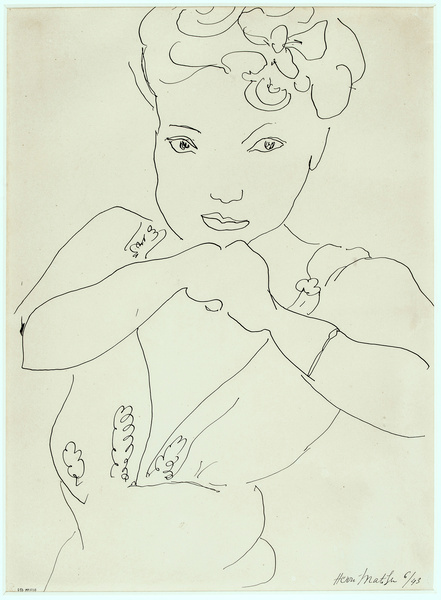 Henri Matisse, Portrait de face aux mains jointes