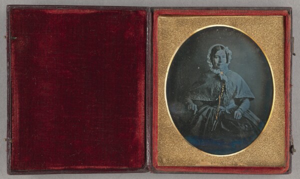Unknown, [Portrait of a Seated Woman with Ringlets]