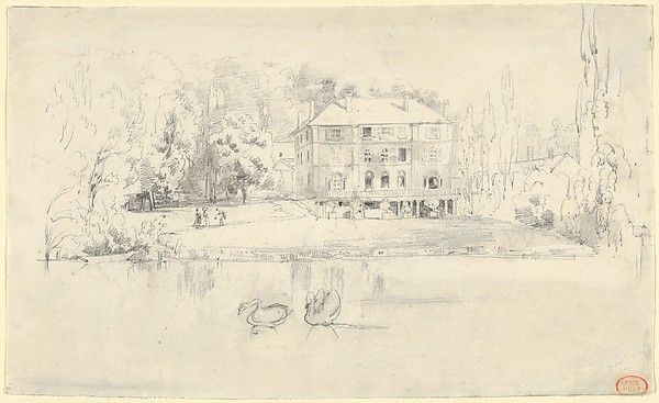 Paul Huet, View of the Château at Folembray