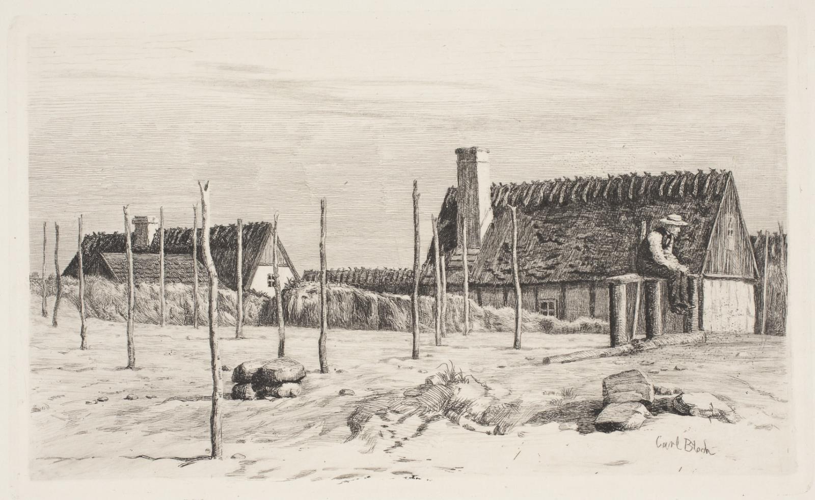 Carl Bloch, Parti i Hornbæk. Søndag formiddag