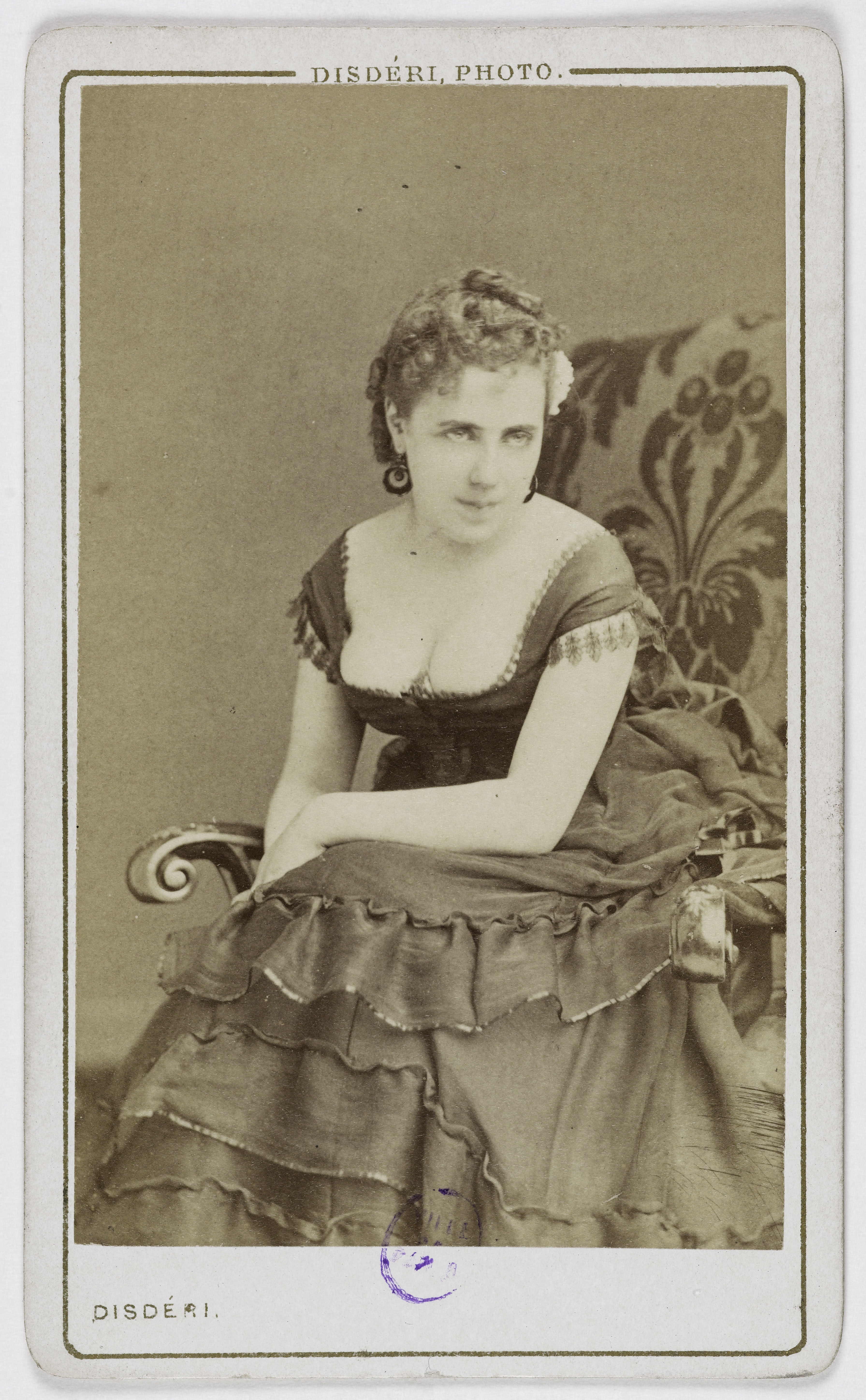 Disderi & Cie, Portrait de Marcelle Duranty (actrice au théâtre de la Porte-Saint-Martin)