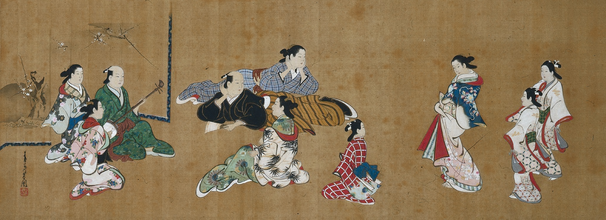 Miyagawa Chōshun, Entertainment Scene