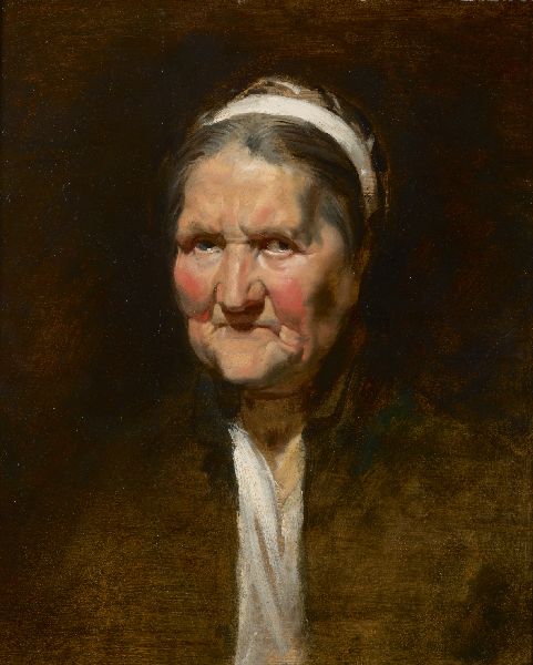 Peter Paul Rubens, Head Study of an Old Woman Seen from the Front