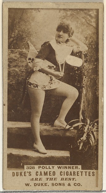 W. Duke, Sons & Co., Card Number 328, Polly Winner, from the Actors and Actresses series (N145-5) issued by Duke Sons & Co. to promote Cameo Cigarettes