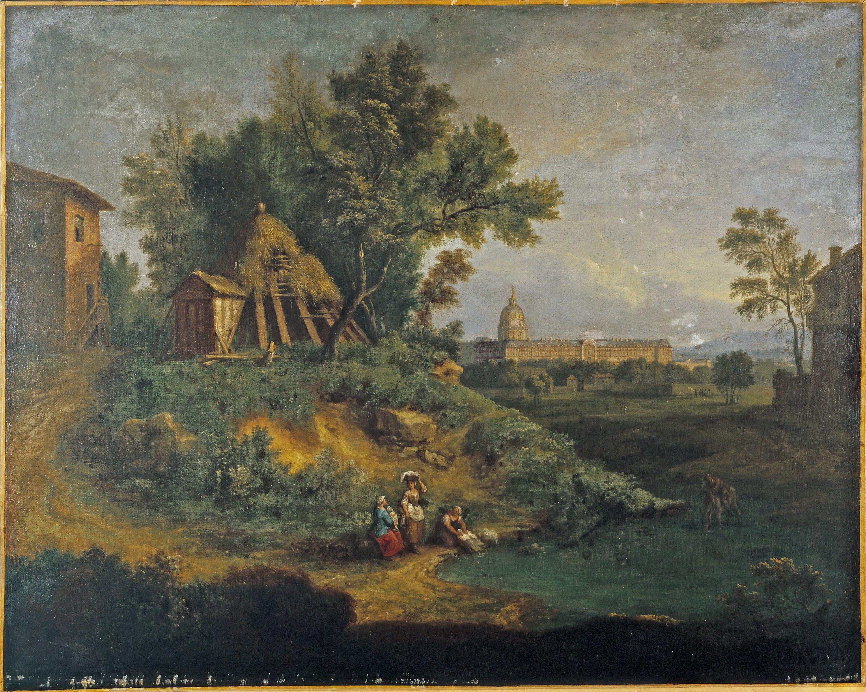 Jean-François Millet, L'Hôtel Royal des Invalides, vu de la Grenouillère