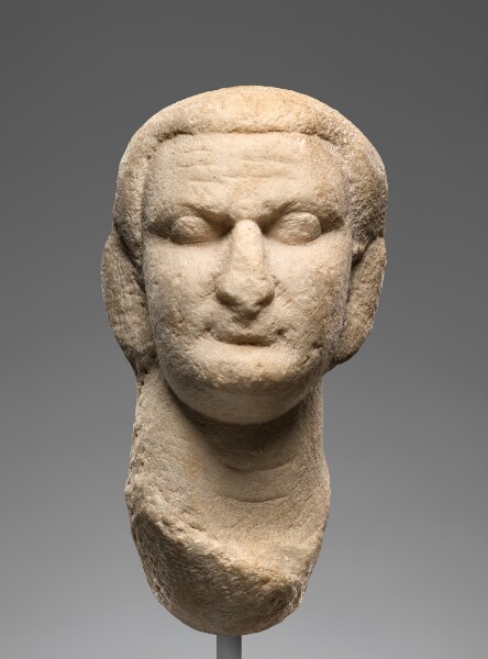 Unknown, Unfinished Portrait Head of Domitian