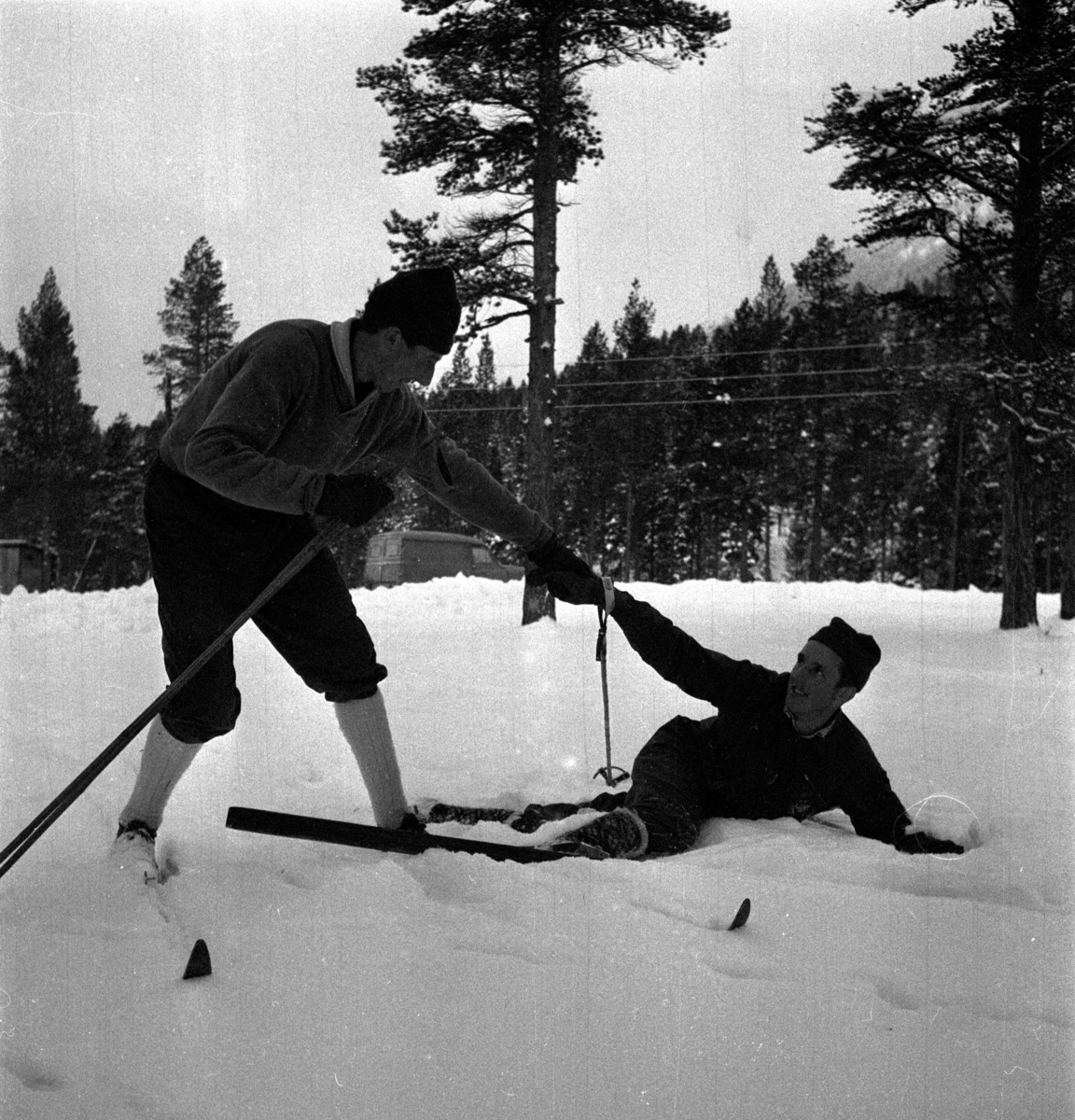Per Magne Grue, Tynset, Savalen, Skisamling, Skiløpere, Fall