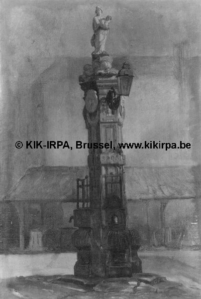 Josephus Laurentius Dyckmans, Public Water Pump on the Old Fish Market in Antwerp