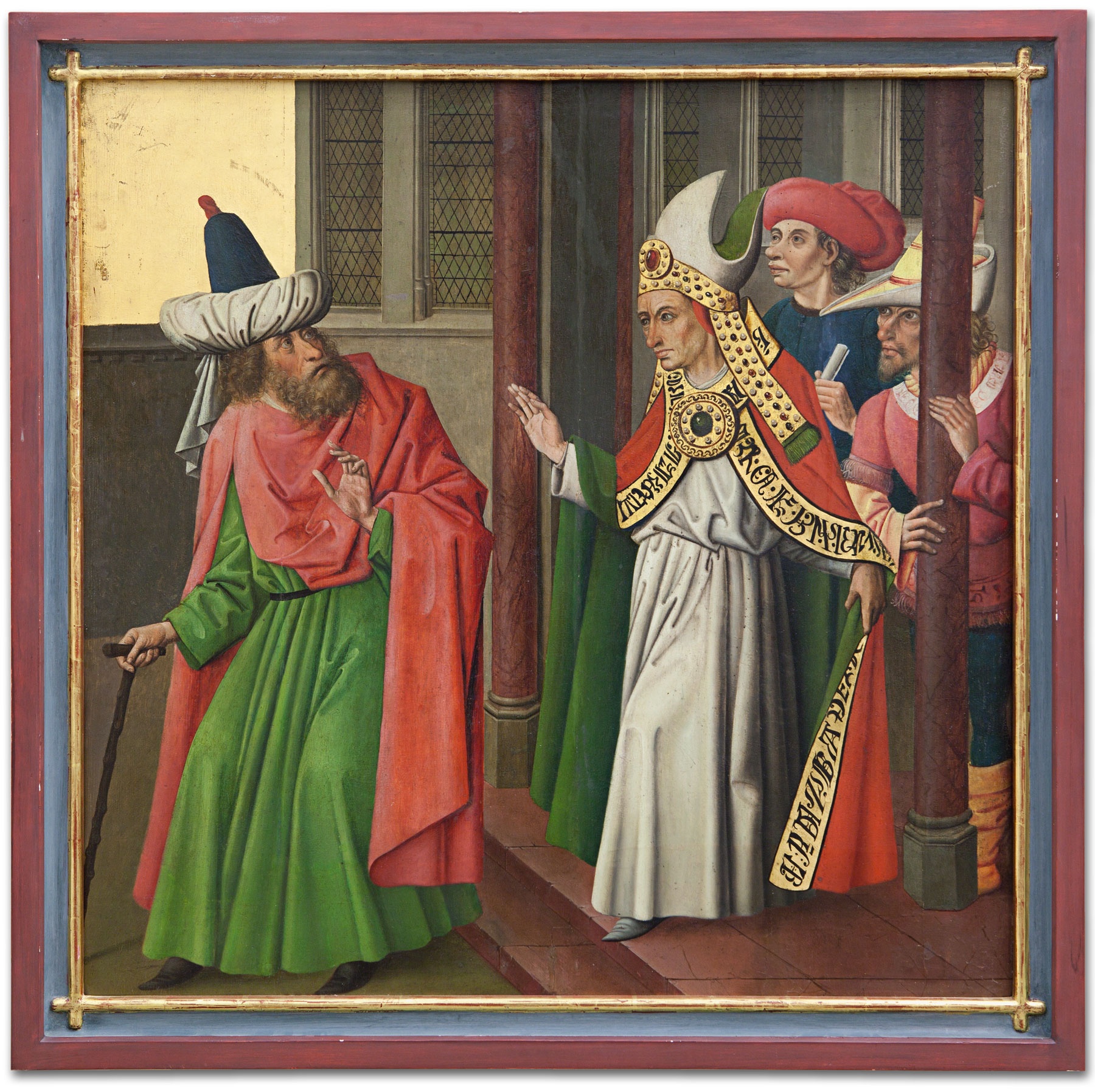 Unknown artist, Altartafel: Abweisung Joachims im Tempel