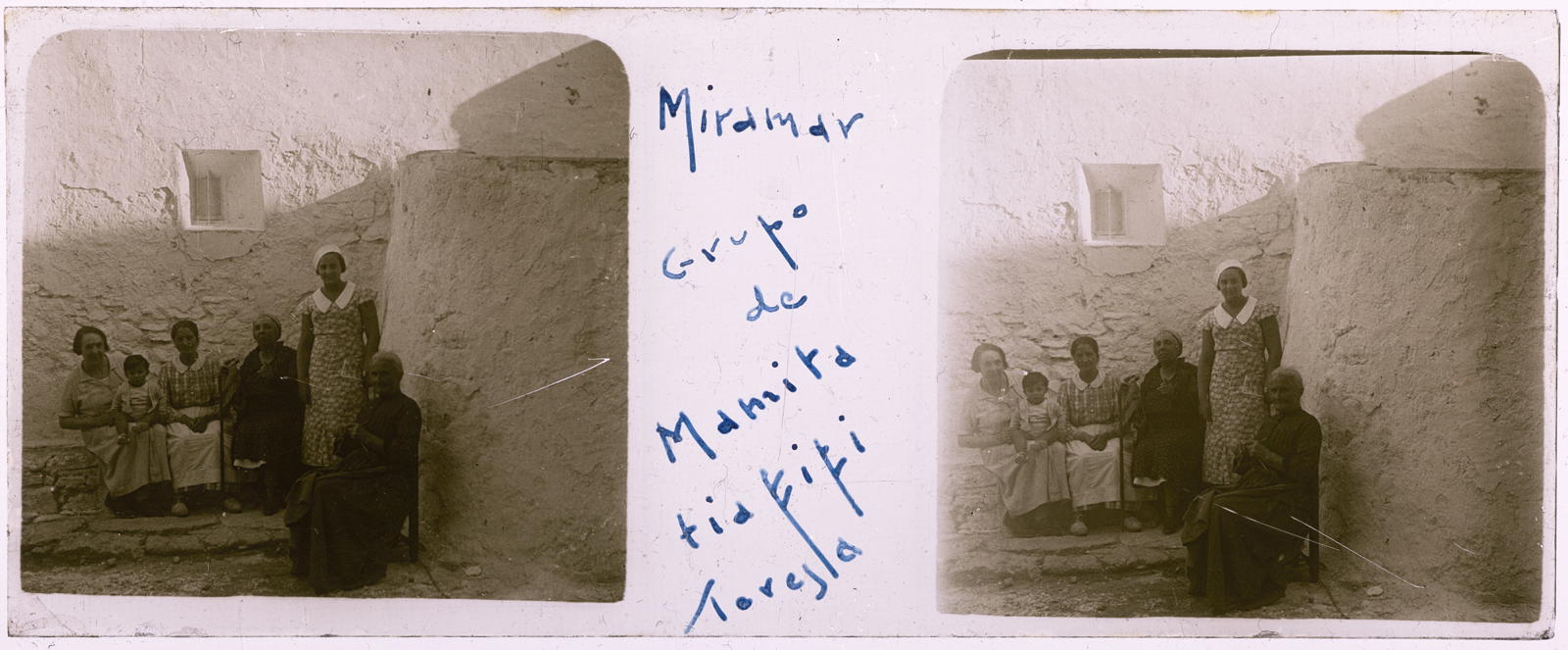 Desconegut, Miramar. Grupo de Mamita, aunt Fifi Teresa