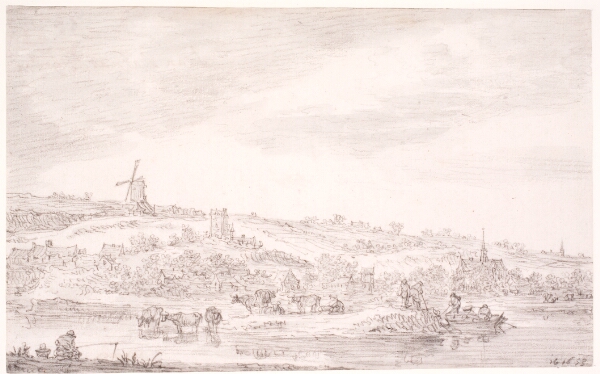 Jan Josefsz van Goyen, Flodlandskab med en landsby