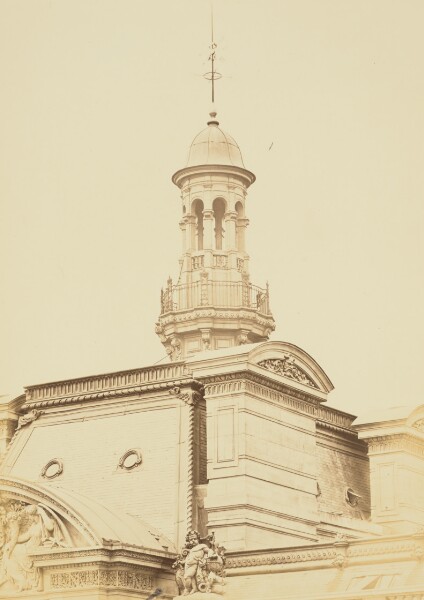 Édouard Baldus, [The Roof of the Pavillon de Rohan, Louvre, Paris]