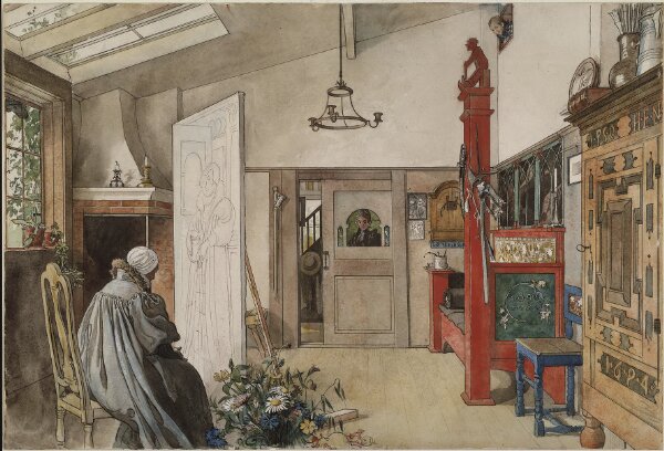 Carl Larsson, Ateljén. Ur Ett hem (26 akvareller)